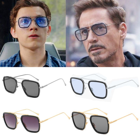 Spiderman Far From Home Iron-Man Glasses Movie 2019 Peter Parker Cosplay Spider Man Edith Sunglasses