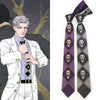 JoJo Bizarre Adventure KILLER QUEEN Kira Yoshikage Skull Neck Tie Cosplay Costumes
